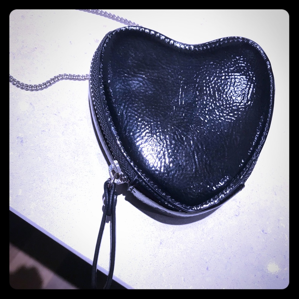 Urban Outfitters Black Heart-shaped Purse